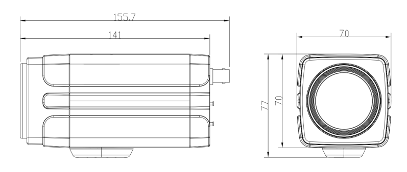 尺寸圖(單位：mm)