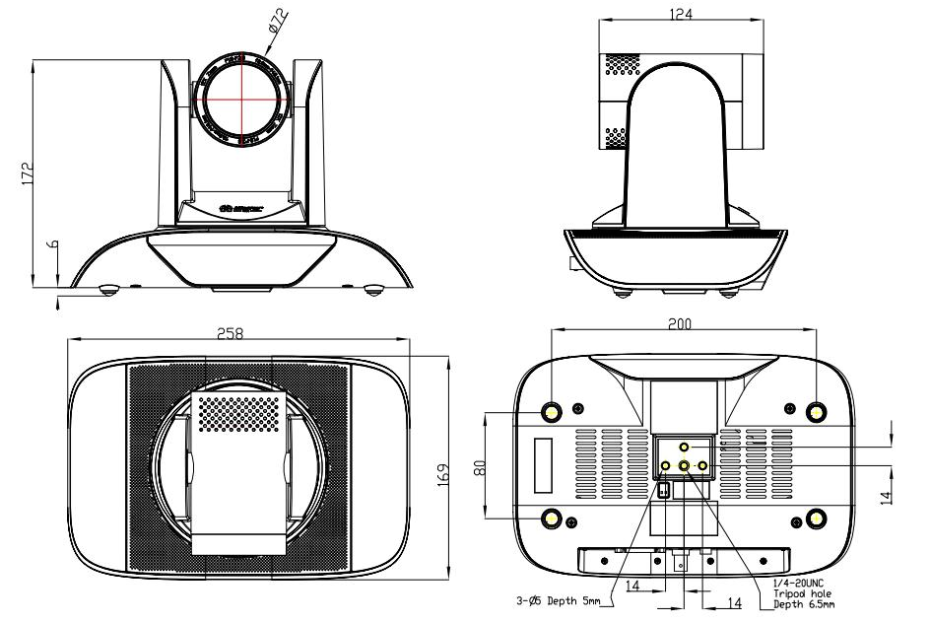 尺寸圖(單位：mm)